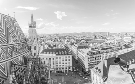 Photo of St. Stephen's Cathedral, view over Vienna city centre