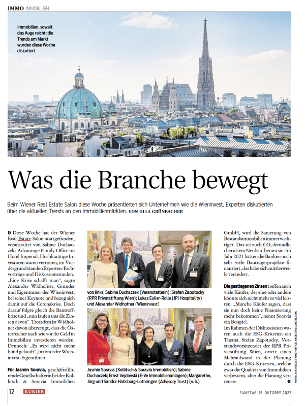 Kurier, 15. Okt. 2022 Kurier, 15. Okt. 2022